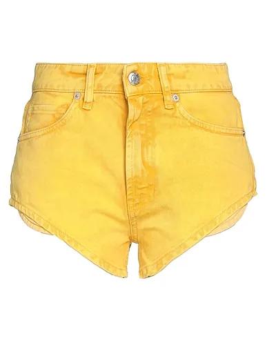 Yellow Denim Denim shorts
