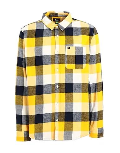 Yellow Flannel Checked shirt QS Camicia Motherfly
