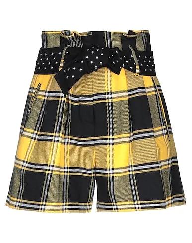 Yellow Flannel Shorts & Bermuda