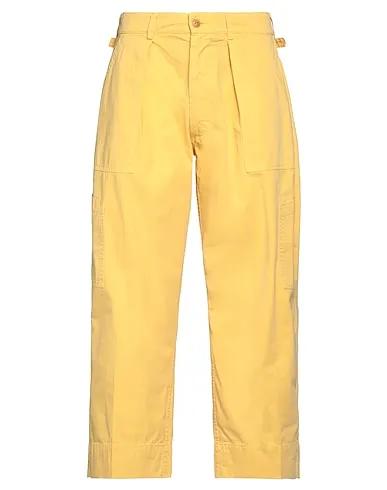 Yellow Gabardine Casual pants MARION