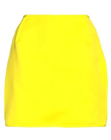 Yellow Grosgrain Mini skirt