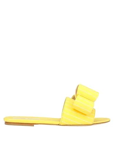 Yellow Grosgrain Sandals