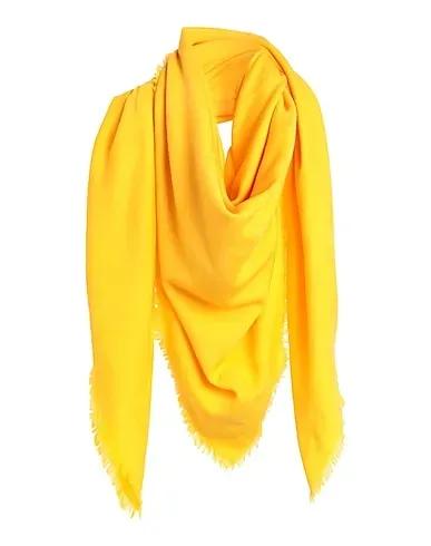 Yellow Jacquard Scarves and foulards