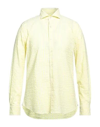 Yellow Jacquard Striped shirt