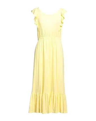 Yellow Jersey Midi dress