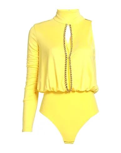 Yellow Jersey One-shoulder top
