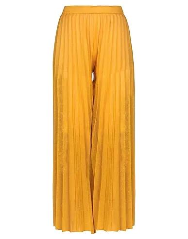 Yellow Knitted Casual pants