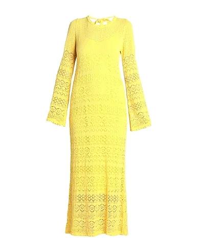 Yellow Knitted Long dress