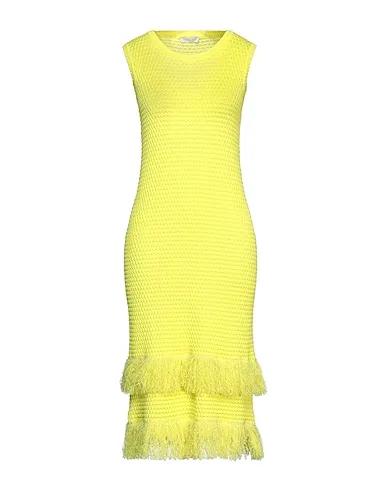 Yellow Knitted Midi dress