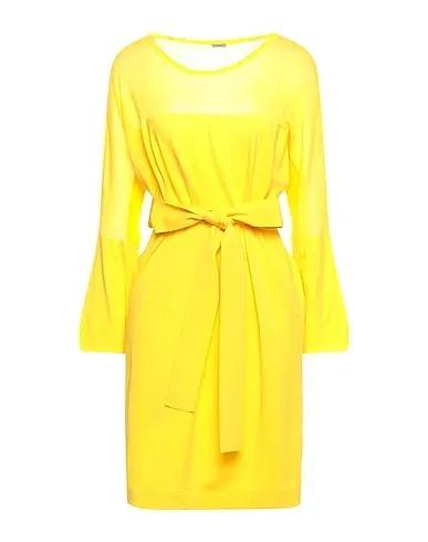 Yellow Knitted Midi dress