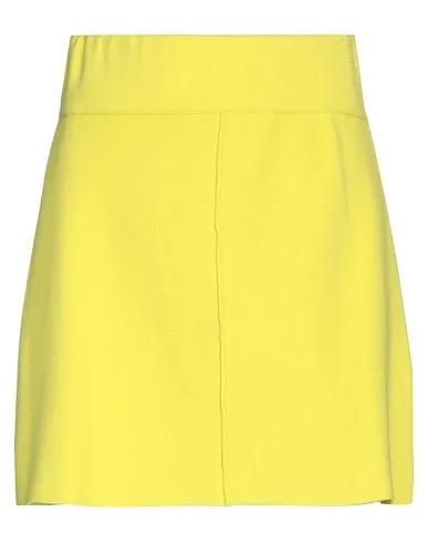 Yellow Knitted Mini skirt