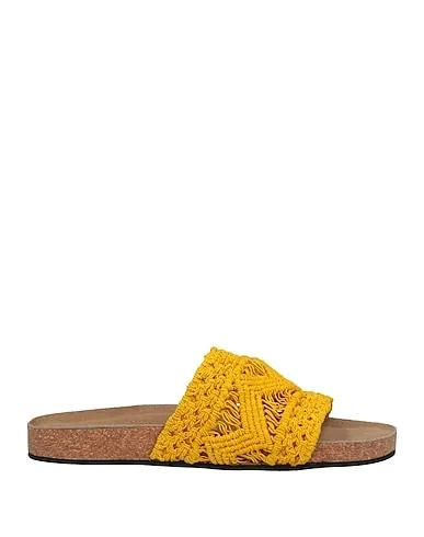 Yellow Knitted Sandals