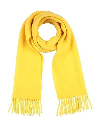 Yellow Knitted Scarves and foulards