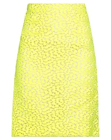 Yellow Lace Mini skirt