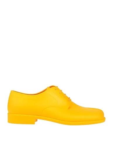 Yellow Laced shoes