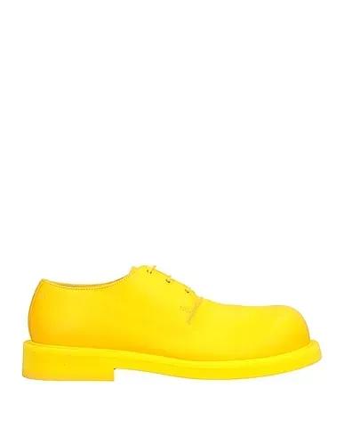 Yellow Laced shoes