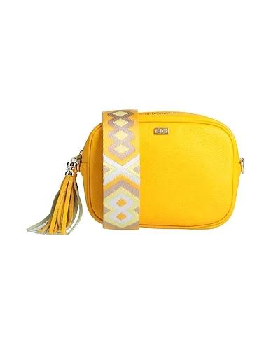 Yellow Leather Cross-body bags