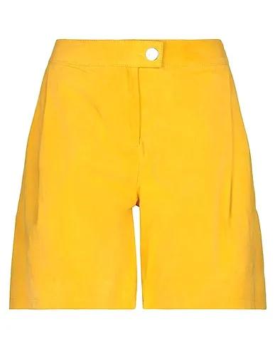Yellow Leather Leather pant