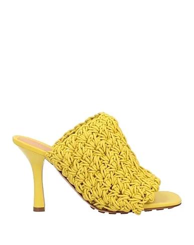 Yellow Leather Sandals