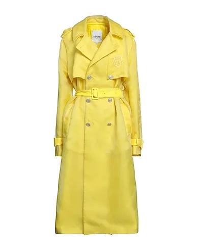 Yellow Organza Double breasted pea coat