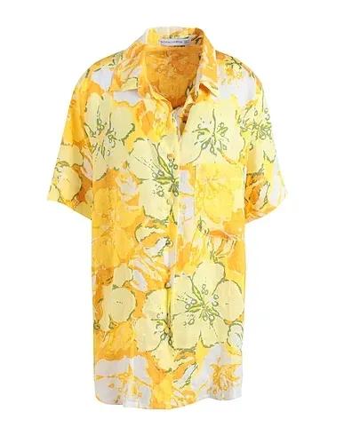 Yellow Plain weave Floral shirts & blouses MALIBU SHIRT
