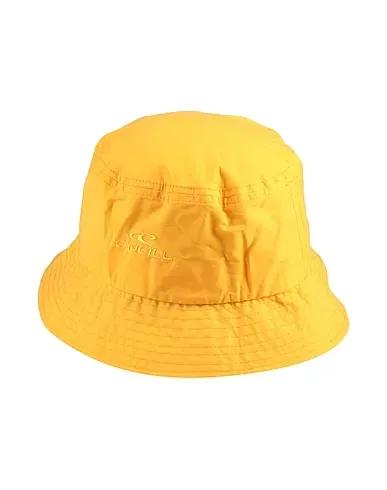 Yellow Plain weave Hat
