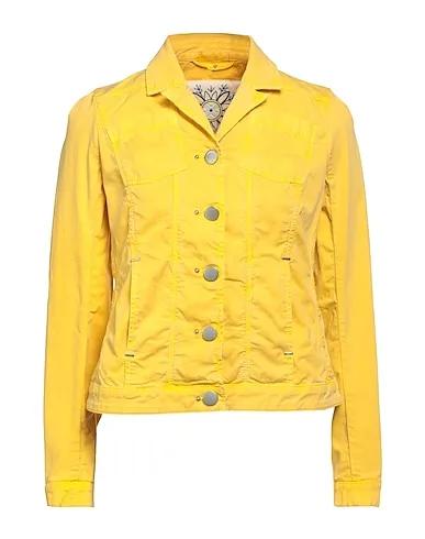 Yellow Plain weave Jacket