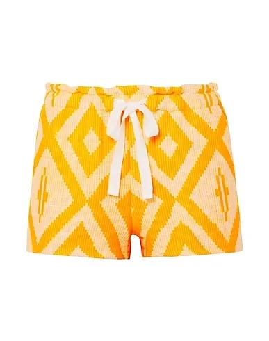 Yellow Plain weave Shorts & Bermuda