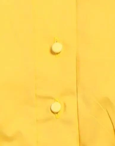 Yellow Plain weave Top