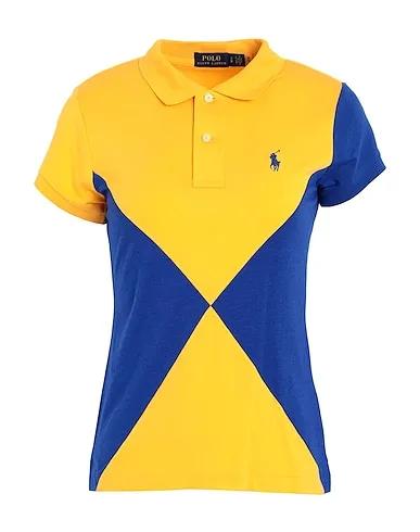 Yellow Polo shirt SKINNY FIT COLOR-BLOCK JERSEY POLO SHIRT
