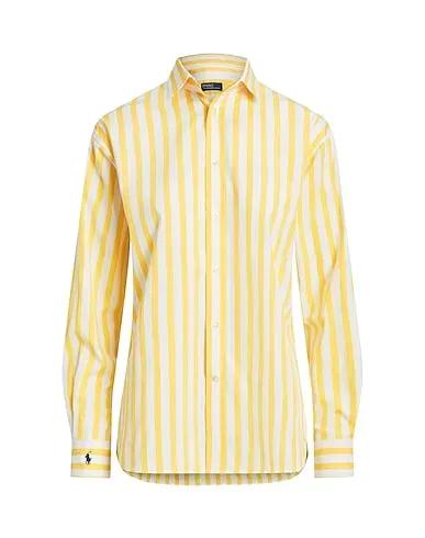 Yellow Poplin Striped shirt STRIPED COTTON SHIRT
