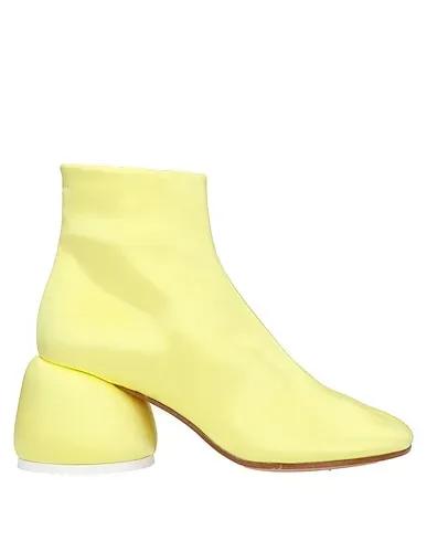 Yellow Satin Ankle boot