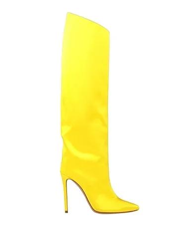 Yellow Satin Boots