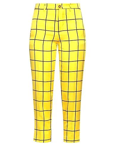 Yellow Satin Casual pants