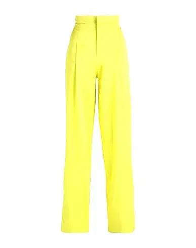 Yellow Satin Casual pants PANTALONE IN RASO
