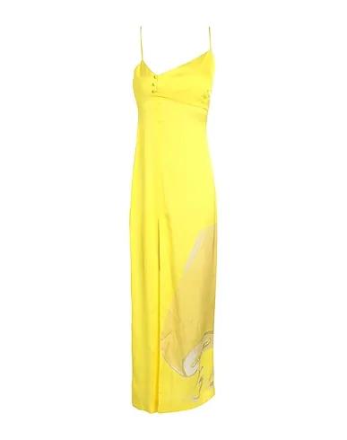 Yellow Satin Long dress