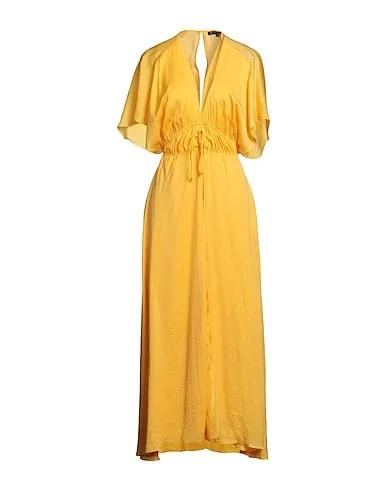 Yellow Satin Long dress