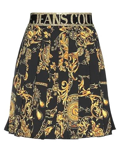 Yellow Satin Mini skirt