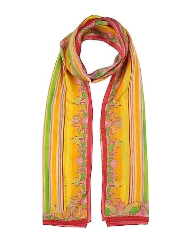 Yellow Satin Scarves and foulards