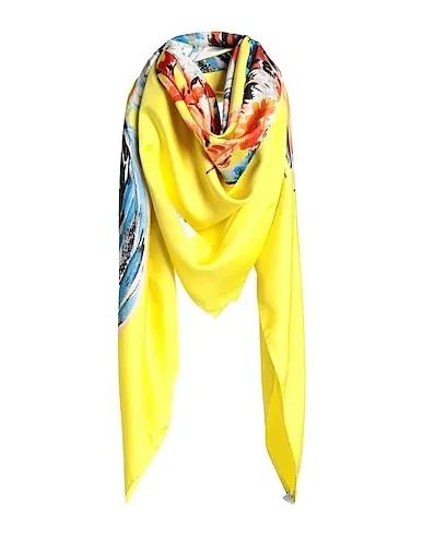 Yellow Satin Scarves and foulards