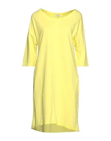 Yellow Sweatshirt Short dress