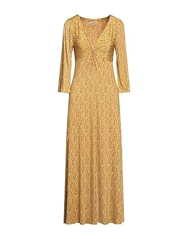 Yellow Synthetic fabric Long dress