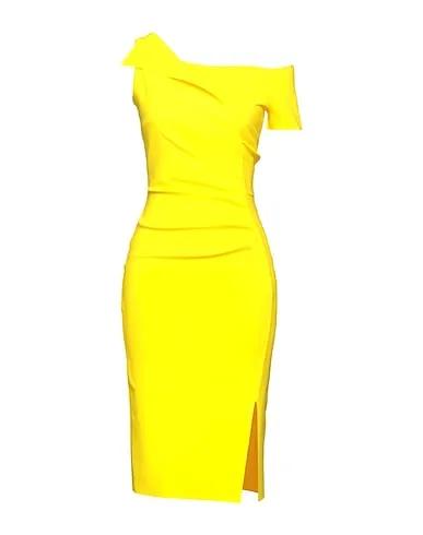 Yellow Synthetic fabric Midi dress