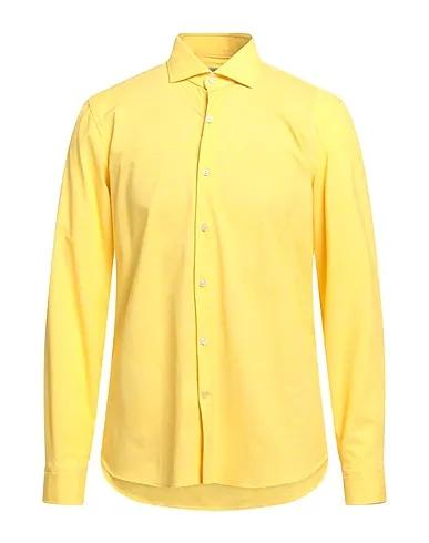 Yellow Synthetic fabric Patterned shirt