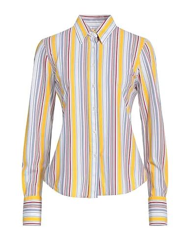Yellow Synthetic fabric Striped shirt