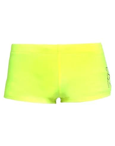 Yellow Synthetic fabric Swim shorts