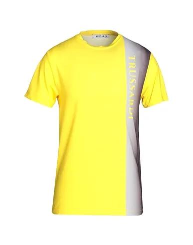 Yellow Synthetic fabric T-shirt