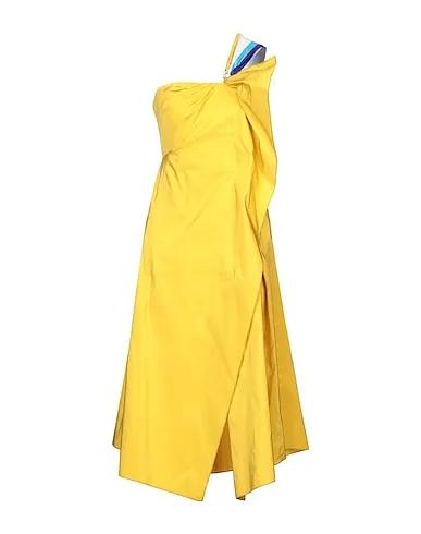 Yellow Taffeta Midi dress