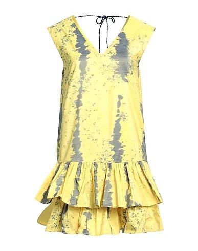 Yellow Taffeta Short dress