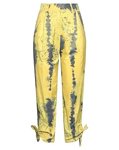 Yellow Techno fabric Casual pants